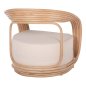 Preview: SESSEL HERZOGIN RATTAN MIT GROSSEM KISSEN 81x59x70 cm