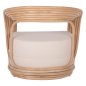 Preview: SESSEL HERZOGIN RATTAN MIT GROSSEM KISSEN 81x59x70 cm
