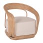 Preview: SESSEL HERZOGIN RATTAN MIT GROSSEM KISSEN 81x59x70 cm