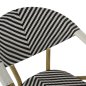 Preview: ΠΟΛΥΘΡΟΝΑ BAMBOO LOOK ΜΑΥΡΟ-ΛΕΥΚΟ 56,5x56,5x82 εκ.
