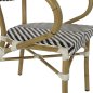 Preview: ΠΟΛΥΘΡΟΝΑ BAMBOO LOOK ΜΑΥΡΟ-ΛΕΥΚΟ 56,5x56,5x82 εκ.