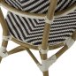 Preview: ΠΟΛΥΘΡΟΝΑ BAMBOO LOOK ΜΑΥΡΟ-ΛΕΥΚΟ 56,5x56,5x82 εκ.