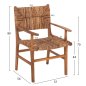 Preview: PROFESSIONELLER SESSEL AUS MASSIVEM TEAKHOLZ MIT MATTE
