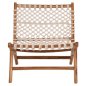 Preview: STUHL TEAKHOLZ NATUR UND SEILWEISS 65x78x68Hcm