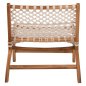 Preview: STUHL TEAKHOLZ NATUR UND SEILWEISS 65x78x68Hcm