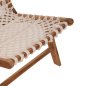 Preview: STUHL TEAKHOLZ NATUR UND SEILWEISS 65x78x68Hcm