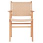 Preview: ARMCHAIR IGNACIO INDOORS RUBBERWOOD ROPE SEAT 69X59X86Η