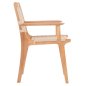Preview: ARMCHAIR IGNACIO INDOORS RUBBERWOOD ROPE SEAT 69X59X86Η