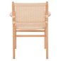 Preview: ARMCHAIR IGNACIO INDOORS RUBBERWOOD ROPE SEAT 69X59X86Η