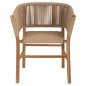 Preview: ARMCHAIR IRVINE TEAK WOOD-SYNTHETIC ROPE IN NATURAL COLOR 64x56x76Hcm