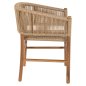 Preview: ARMCHAIR IRVINE TEAK WOOD-SYNTHETIC ROPE IN NATURAL COLOR 64x56x76Hcm