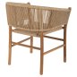 Preview: ARMCHAIR IRVINE TEAK WOOD-SYNTHETIC ROPE IN NATURAL COLOR 64x56x76Hcm