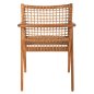 Preview: ARMCHAIR VAYA TEAK WOOD-SYNTHETIC ROPE IN NATURAL COLOR 54x59x84Hcm