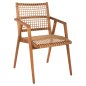 Preview: ARMCHAIR VAYA TEAK WOOD-SYNTHETIC ROPE IN NATURAL COLOR 54x59x84Hcm