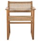 Preview: ARMCHAIR NARLEY TEAK WOOD-SYNTHETIC ROPE IN NATURAL COLOR 61x53x76Hcm