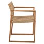 Preview: ARMCHAIR NARLEY TEAK WOOD-SYNTHETIC ROPE IN NATURAL COLOR 61x53x76Hcm