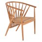 Preview: ARMCHAIR PERMAINE TEAK WOOD-SYNTHETIC ROPE IN NATURAL COLOR 60x63x82Hcm