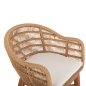Preview: ARMCHAIR LAMORA TEAK WOOD-SYNTHETIC ROPE-CUSHION 60x61x78Hcm