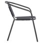 Preview: SESSEL OUTDOOR METALL & TEXTILENE IN GRAU 55x58x72Hcm