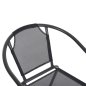 Preview: SESSEL OUTDOOR METALL & TEXTILENE IN GRAU 55x58x72Hcm
