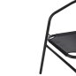 Preview: SESSEL OUTDOOR METALL & TEXTILENE IN GRAU 55x58x72Hcm