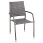 Preview: SESSEL OUTDOOR MORNER METALL-GRAU GEFLOCHTEN 55x58x87H