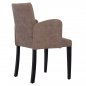 Preview: "LIZETTE" SESSEL AUS NUBUKSTOFF IM RAUCH TON 55x58x85 cm
