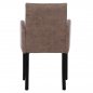 Preview: "LIZETTE" SESSEL AUS NUBUKSTOFF IM RAUCH TON 55x58x85 cm