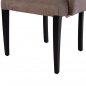 Preview: "LIZETTE" SESSEL AUS NUBUKSTOFF IM RAUCH TON 55x58x85 cm