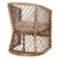 Preview: SESSEL RATTAN IN NATUR-KISSEN IN ECRU 64x68x87Hcm