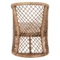 Preview: SESSEL RATTAN IN NATUR-KISSEN IN ECRU 64x68x87Hcm