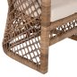 Preview: SESSEL RATTAN IN NATUR-KISSEN IN ECRU 64x68x87Hcm