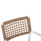 Preview: SESSEL ALUMINIUM AUS WEISSEM SYNTHETISCHEM RATTAN IN NATURAL 55,5x55x84Hcm
