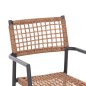 Preview: SESSEL TRILAN ALUMINIUM IN ANTHRAZIT-KUNSTRATTAN IN NATUR 57x59x85Hcm