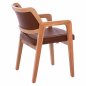 Preview: "LUCERO" SESSEL MIT KUNSTLEDER TAMPA & NATURHOLZGESTELL 56x65x81 cm