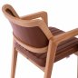 Preview: "LUCERO" SESSEL MIT KUNSTLEDER TAMPA & NATURHOLZGESTELL 56x65x81 cm