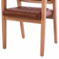Preview: "LUCERO" SESSEL MIT KUNSTLEDER TAMPA & NATURHOLZGESTELL 56x65x81 cm