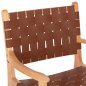 Preview: ARMCHAIR FELIPE TOON WOOD PU LEATHER BROWN 62x59x86 cm