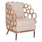 Preview: SESSEL RATTAN-METALL NATURFARBE