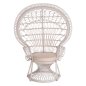 Preview: ΠΟΛΥΘΡΟΝΑ ROYAL PEACOCK RATTAN ΣΕ ΛΕΥΚΟ-ΜΑΞΙΛΑΡΙ ΛΕΥΚΟ 114x72x150Yεκ.