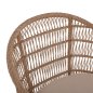 Preview: SESSEL AMORA aus recyceltem Teakholz, Gestell aus Aluminium und Polyrattan, 64 x 60 x 87 cm