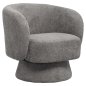 Preview: SESSEL GRAU BOUCLE STOFF 78x81x77Hcm