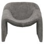 Preview: SESSEL MIT GRAUEM BOUCLE-STOFF 81x64x74cm