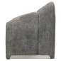 Preview: SESSEL MIT GRAUEM BOUCLE-STOFF 81x64x74cm