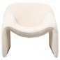Preview: SESSEL MIT EKRU BUCLE-STOFF 81x64x74cm