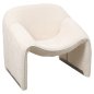 Preview: SESSEL MIT EKRU BUCLE-STOFF 81x64x74cm
