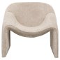 Preview: SESSEL MIT BEIGEM BUCLE-STOFF 81x64x74cm