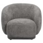 Preview: SESSEL GRAU BOUCLE-STOFF 93x87x78H cm