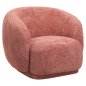 Preview: ARMCHAIR PINK BOUCLE FABRIC 93x87x78H cm