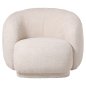 Preview: ARMCHAIR ECRU BOUCLE FABRIC 93x87x78H cm